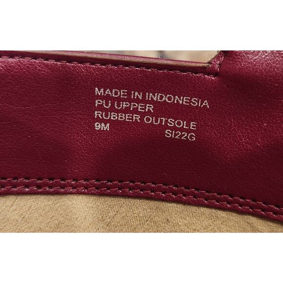 Michael Kors Women's Leather CARMEN flat Bootie Shoes Size 9M Mulberry - Picture 7 of 7